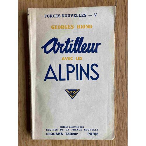 Artilleur Avec Les Alpins. George Riond