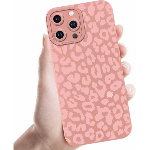 Brs-Coques Pour Iphone 11 Pro 5,8'', ¿¿Tui Rose Souple Tpu Silicone Aesthetic Mod¿¿Le L¿¿Opard Dessin Durable Fine Housse De Antichoc Camera Protection Cover Cadeau Filles, 07