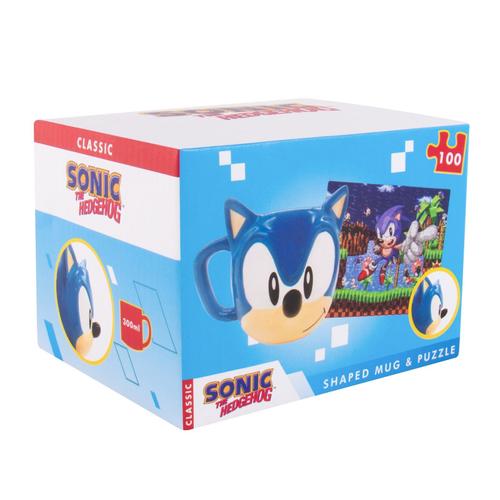 Sonic The Hedgehog - Beker & Puzzle - Colis Cadeau