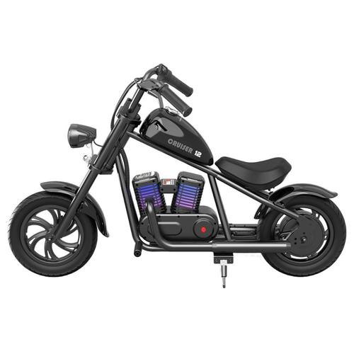 Hyper Gogo El-Mb03p Moto Électrique Pour Enfants Pneus Pneumatiques 12 '' Avec Haut-Parleur Bluetooth Affichage De Brouillard Simulé Prise Ue - Noir