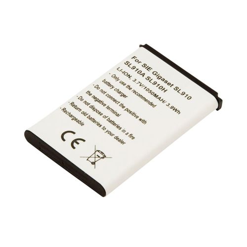 Batterie Li-ion 3.7V 1050mAh pour Téléphone Siemens Gigaset SL910 SL910A SL910H Blanc