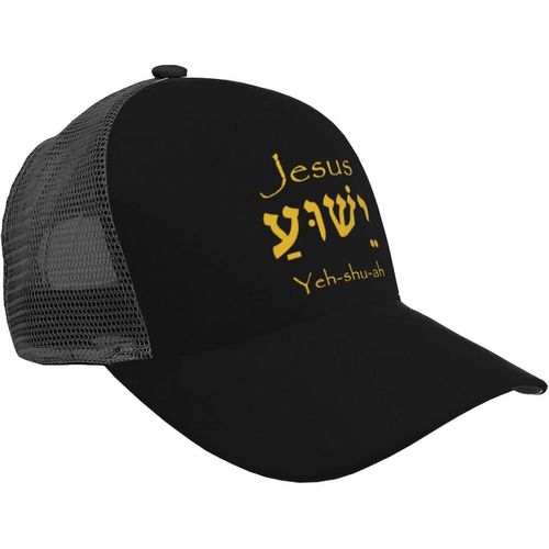 Yeshua Jesus Christian Trucker Hat ? Casquette De Baseball En Maille Snapback Pour Homme Ou Femme