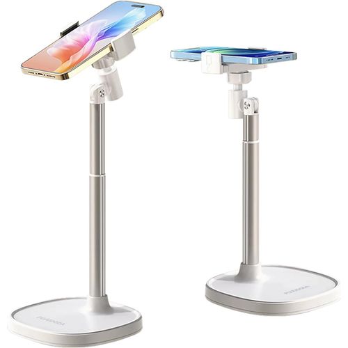 Kalanka-Support Telephone,Porte Téléphone Réglable À 360°,Phone Holder Idéal Pour La Diffusion En Direct Et Le Tournage De Vidéos,Support Téléphone Bureau Pour Iphone/Android Etc.