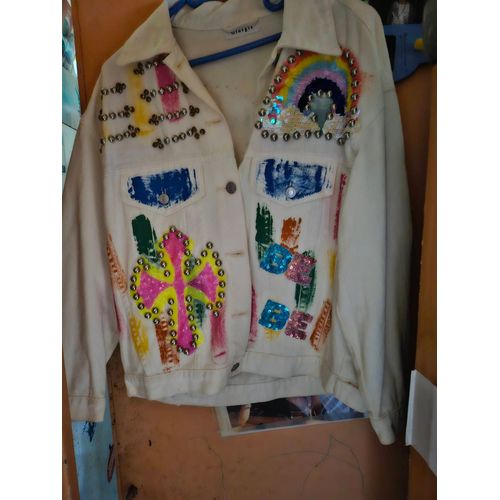 Veste En Jeans Blanc