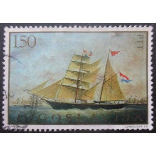 Yougoslavie N°1232 Tableau De Bateau Oblitéré