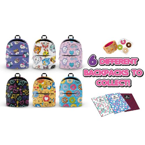Joy Toy-Bagz4fashion Mini 9 X 5 Cm Avec 5 Articles De Papeterie Différents L Intérieur Du Sac Dos 7 X 5 X 10 Cm Multicolore 37962