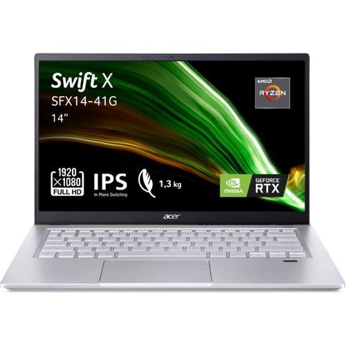 Acer Swift X SFX14-41G - Ryzen 7 5800U 16 Go RAM 512 Go SSD Or AZERTY