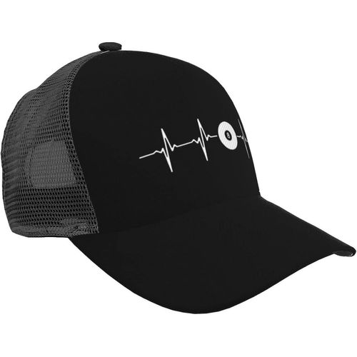 Chapeau De Camionneur De Battement De Coeur De Boule De Billard - Casquette De Baseball En Maille À L'extérieur Pour Hommes Ou Femmes