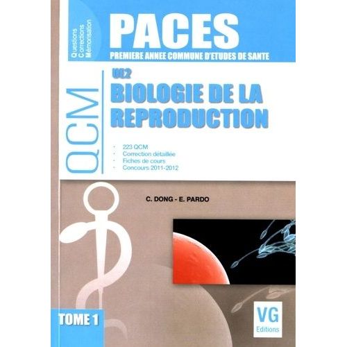 Biologie De La Reproduction Ue2 - Tome 1