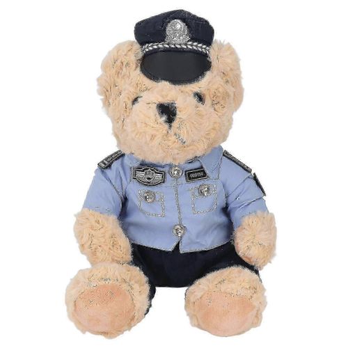 Ours En Peluche Policier En Peluche, Animal En Peluche, Agent De La Circulation, Jouet En Peluche Pour Enfants Et Adultes