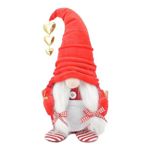 Nain de jardin sans visage pour la Saint-Valentin, décoration de poupée, mignon dessin animé scandinave, jouet elfe Tomte, décoration de maison pour les vacances