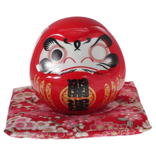 Statue de Daruma de style japonais en céramique, décoration pour la maison, le bureau ou le restaurant