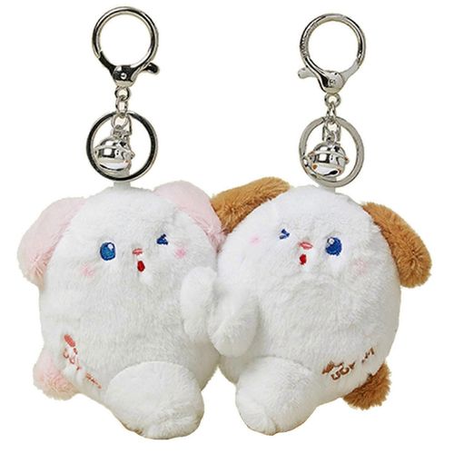Porte-clés magnétique en peluche pour couple, jouet mignon en peluche, cadeau de vacances pour filles, pendentif pour sac à dos