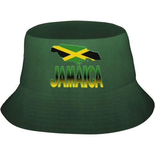 Chapeaux De Seau De Carte Jamaïcaine De Drapeau De La Jamaïque Pour Femmes Et Hommes, Chapeau De Pêcheur Pliable Adapté Aux Vacances D'été Voyage Plage En Plein Air,