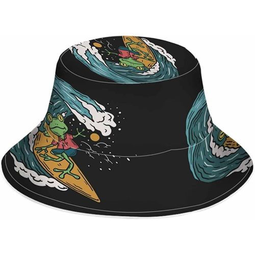 Chapeau Seau Chapeau De Pêcheur Fluorescent Chapeau De Soleil Crânes Champignon Art Rêve Feuille De Plam Coloré Chapeau De Plage En Plein Air Unisexe