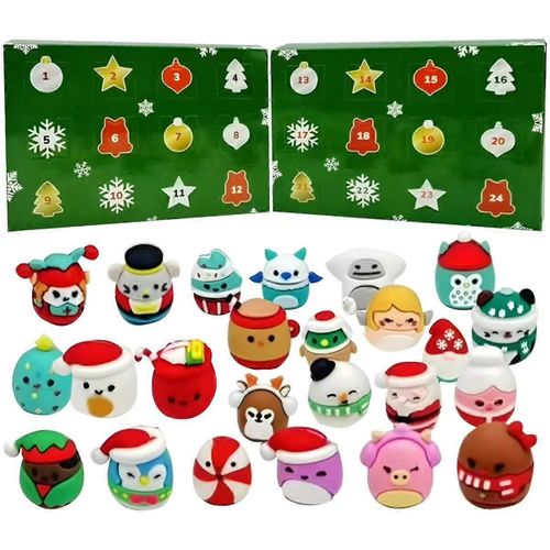 Calendrier de compte à rebours de Noël de 24 jours, mini figurines, jouets, cadeaux