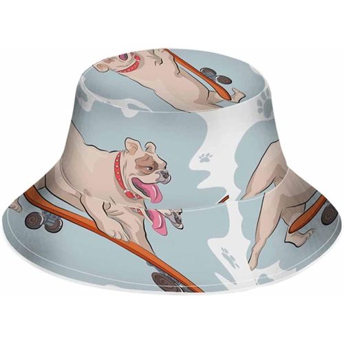 Chapeau Seau De Pêcheur Fluorescent, Chapeau De Soleil, Blanc Foncé, Tête D'ours Panda, Doodle, Mignon Dessin Animé, Chapeau De Plage Pour L'extérieur, Unisexe