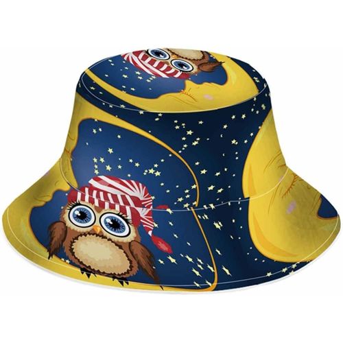 Chapeau Seau De Pêcheur Fluorescent, Chapeau De Soleil, Dessin Animé Mignon, Carlin, Chien, Animal, Sommeil Heureux, Empreinte, Pliable, Pour L'extérieur, Unisexe