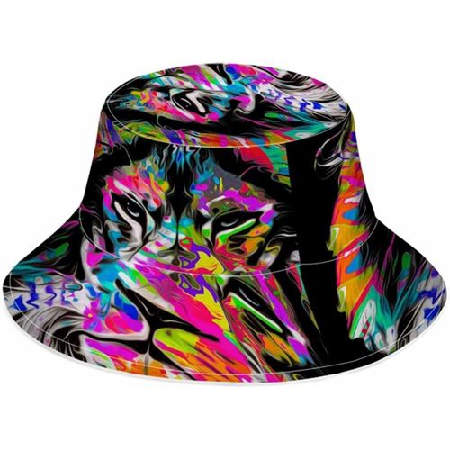 Chapeau Seau De Pêcheur Fluorescent, Chapeau De Soleil, Ballon En Forme De C¿Ur, Vélo, Dessin Animé, Cycle D'amour, Beauté, Chapeau De Plage, Plein Air, Unisexe