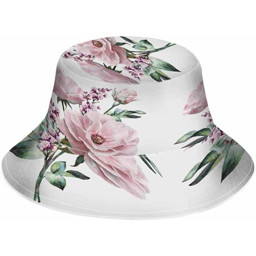 Chapeau De Pêcheur Fluorescent, Chapeau De Soleil, Marguerites, Fleurs Bleues, Beauté Naturelle, Lotus, Pliable, Pour L'extérieur, Unisexe