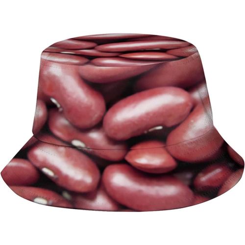 Chapeaux Seau À Haricots Rouges, Casquette De Soleil À La Mode, Chapeau De Pêcheur D'extérieur Pliable Pour Femmes Et Hommes