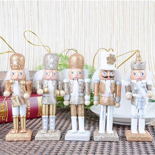 Décorations De Noël, Casse-Noisette Peint À La Main, Jouets En Bois, Parfaits Pour Décorer Des Sacs Et Des Cadeaux De Noël