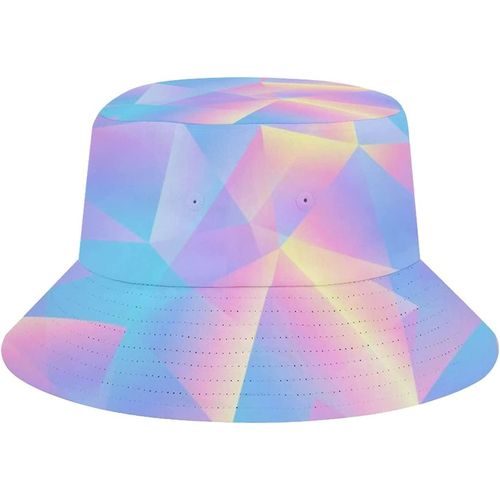 Chapeau Seau De Plage Triangulaire Pastel Pour Adultes, Style Années 80, Casquette De Pêcheur De Pêche, Chapeaux De Soleil Imprimés De Voyage Pliables