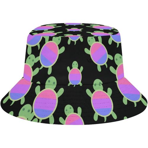 Chapeau De Plage En Forme De Tortue Bisexuelle Pour Adultes, Casquette De Soleil De Pêcheur De Pêche, Impression De Voyage