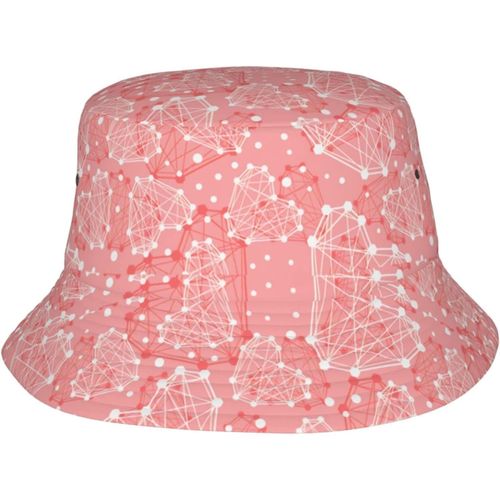 Technologic Heart Chapeaux Seau Pour La Saint-Valentin - Casquette De Soleil Tendance - Chapeau De Pêcheur D'extérieur Pliable Pour Femmes Et Hommes - Noir