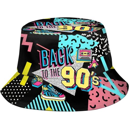Chapeaux De Seau Rétro Des Années 80 Et 90 Pour Femmes Et Hommes, Chapeau De Soleil Cool De Pêcheur Pour Hommes Et Femmes, Cadeau