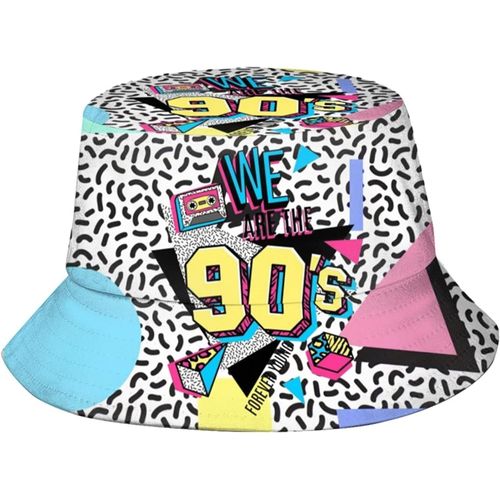 Chapeaux De Seau Rétro Des Années 80 Et 90 Pour Femmes Et Hommes, Chapeau De Soleil Cool De Pêcheur Pour Hommes Et Femmes, Cadeau