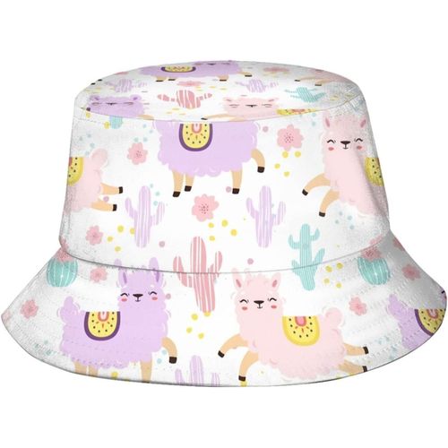 Chapeaux Seau Mignons En Alpaga Cactus, Casquette De Soleil À La Mode, Chapeau De Pêcheur D'extérieur Pliable Pour Femmes Et Hommes, Noir