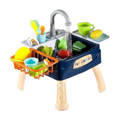 Jouet de cuisine éducatif avec lavage électrique et simulation de circulation d'eau