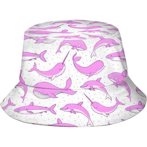Chapeaux Seau De Requin Rose, Casquette De Soleil À La Mode, Chapeau De Pêcheur D'extérieur Pliable Pour Femmes Et Hommes