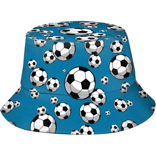 Chapeaux De Seau De Football, Casquette De Soleil À La Mode, Chapeau De Pêcheur D'extérieur Pliable Pour Femmes Et Hommes, Noir