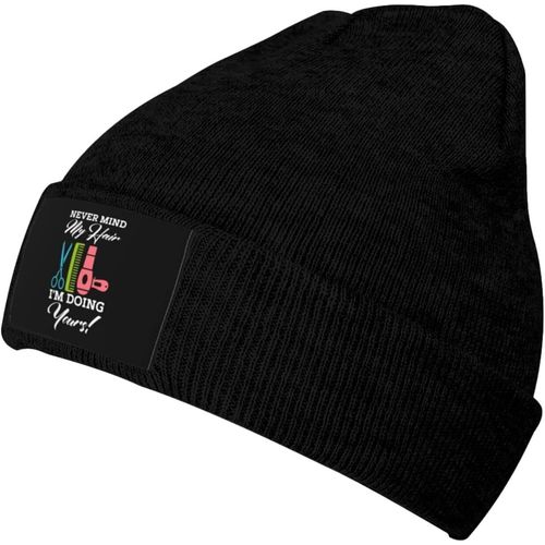 Ne Vous Occupez Pas De Mes Cheveux, Je Fais Les Vôtres, Bonnet Tricoté Unisexe, Chaud D'hiver, Noir