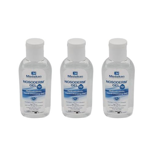 Gel Hydroalcoolique 80 Ml - Lot De 3 - Désinfection Pour Les Mains Sans Rinçage - Mini Flacon - Format Voyage - Peaux Sensibles 