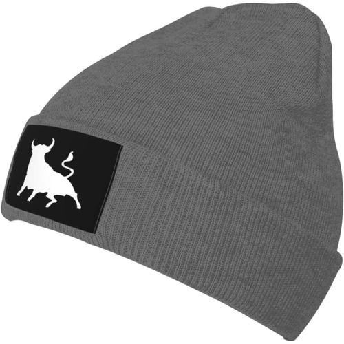 Bonnet Tricoté En Forme De Taureau Espagnol, Bonnet Unisexe Chaud Et Doux Pour L'hiver
