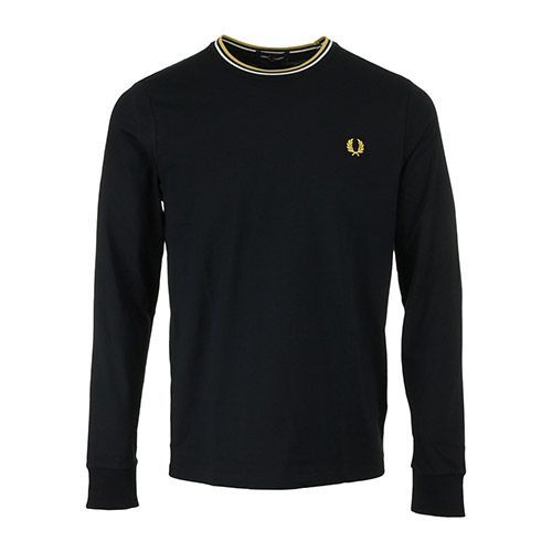 Fred Perry Long Sleeve Twin Tipped Tee Shirt