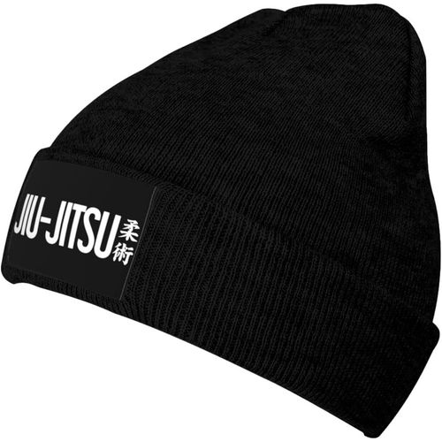 Bonnet Tricoté Jiu Jitsu Unisexe, Bonnet Chaud D'hiver Noir