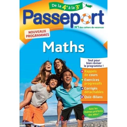 Passeport Maths De La 4e À La 3e