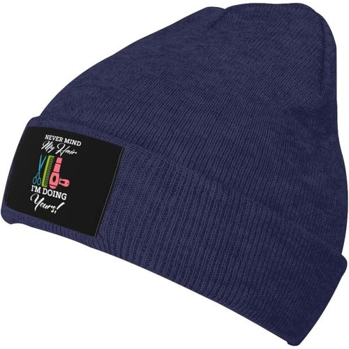 Ne Vous Occupez Pas De Mes Cheveux, Je Fais Les Vôtres, Bonnet Tricoté Unisexe, Chaud D'hiver, Noir