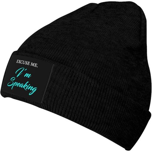 Excusez-Moi, Je Parle, Casquette Tricotée Unisexe, Chapeau Chaud D'hiver Noir