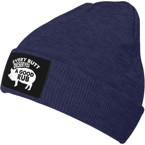 Chaque Cul Mérite Un Bon Frottement Bonnet Tricoté Unisexe Hiver Chaud Bonnet Tricoté Noir