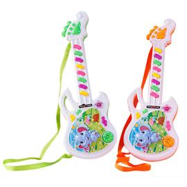 Jouet Guitare, Jouet de Guitare Electrique Multifonctionnel Enfants Guitare  Basse avec Son et Lumières Jouet Instrument de Musique(Bleu)
