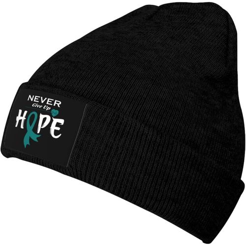 Bonnet En Tricot Pour Papa Schnauzer Miniature, Unisexe, Chaud D'hiver, Chapeau Tricoté Noir