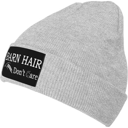 Barn Hair Dont Care Bonnet Tricoté Unisexe Pour L'hiver Chaud Noir