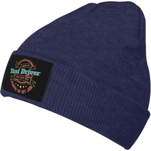 Fier Chauffeur De Taxi, Les Enfants Sont Fiers De Mon Travail, Casquette Tricotée Unisexe, Chapeau Chaud D'hiver Noir