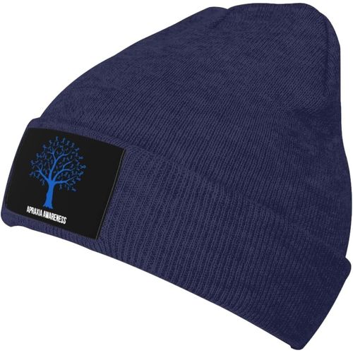 National Apraxia Awareness Knit Cap Unisexe Hiver Chaud Tricoté Chapeau Noir