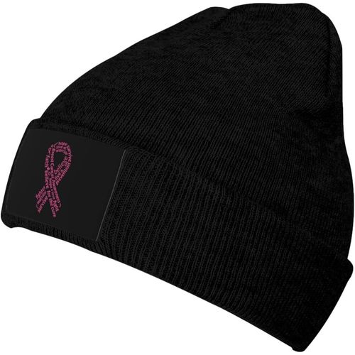 Je Porte Du Orange Pour Mme Sensibilisation Bonnet Unisexe Hiver Chaud Tricoté Chapeau Noir